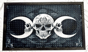 Alchemy Skull and Moon Door Mat